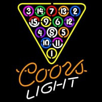 Coors Light Billard Pool Ball Leuchtreklame