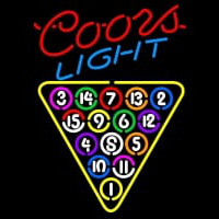 Coors Light Billard Pool Ball Leuchtreklame
