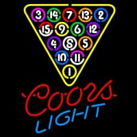Coors Light Billard PoolBall Leuchtreklame