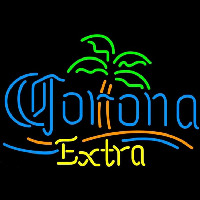 Corona E tra Palm Tree Beer Sign Leuchtreklame