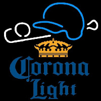 Corona Light Baseball Beer Sign Leuchtreklame