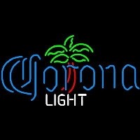 Corona Light Dominator Palm Tree Beer Sign Leuchtreklame