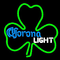 Corona Light Green Clover Beer Sign Leuchtreklame