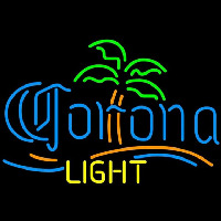 Corona Light Palm Tree Beer Sign Leuchtreklame