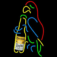 Corona Light Parrot Bottle Beer Sign Leuchtreklame