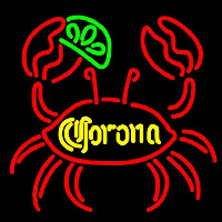 Corona Lime Crab Beer Sign Leuchtreklame