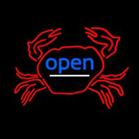 Crab Open Leuchtreklame
