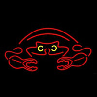 Crab Red Logo 2 Leuchtreklame