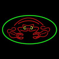 Crab Red Logo Leuchtreklame