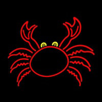 Crab With Logo 1 Leuchtreklame