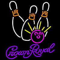 Crown Royal Bowling White Pink Beer Sign Leuchtreklame