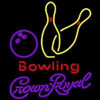 Crown Royal Bowling Yellow Beer Sign Leuchtreklame
