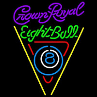 Crown Royal Eightball Billiards Pool Beer Sign Leuchtreklame