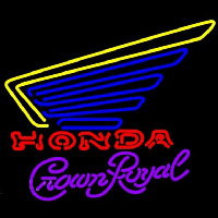 Crown Royal Honda Motorcycles Gold Wing Beer Sign Leuchtreklame