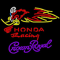 Crown Royal Honda Racing Woody Woodpecker Crf 250 450 Motorcycle Beer Sign Leuchtreklame