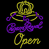 Crown Royal Open Beer Sign Leuchtreklame
