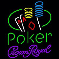 Crown Royal Poker Ace Coin Table Beer Sign Leuchtreklame