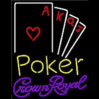 Crown Royal Poker Ace Series Beer Sign Leuchtreklame