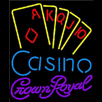 Crown Royal Poker Casino Ace Series Beer Sign Leuchtreklame