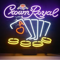 Crown Royal Poker Chips Leuchtreklame