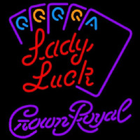 Crown Royal Poker Lady Luck Series Beer Sign Leuchtreklame