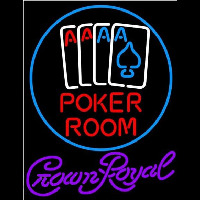 Crown Royal Poker Room Beer Sign Leuchtreklame