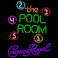 Crown Royal Pool Room Billiards Beer Sign Leuchtreklame