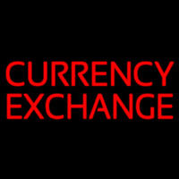 Currency E change Leuchtreklame