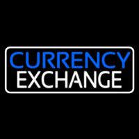 Currency E change Leuchtreklame