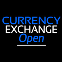 Currency E change Open Leuchtreklame