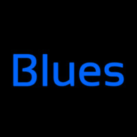 Cursive Blue Blues Leuchtreklame