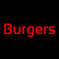 Cursive Burgers Leuchtreklame