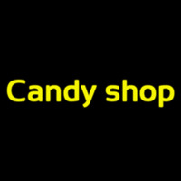 Cursive Candy Shop Leuchtreklame