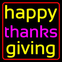 Cursive Happy Thanksgiving 2 Leuchtreklame