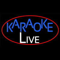 Cursive Karaoke Live Leuchtreklame