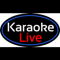 Cursive Karaoke Live Leuchtreklame