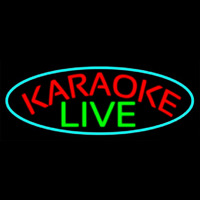 Cursive Karaoke Live Leuchtreklame