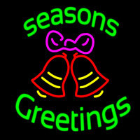 Cursive Seasons Greetings 2 Leuchtreklame