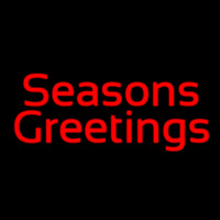 Cursive Seasons Greetings Leuchtreklame