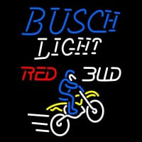 Custom Busch Light Motocross Leuchtreklame