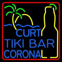 Custom Curt Tiki Bar Corona Logo Leuchtreklame