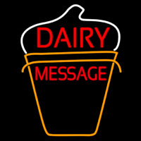 Custom Dairy On Logo Leuchtreklame