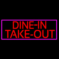 Custom Dine In Take Out Leuchtreklame