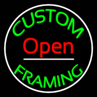 Custom Framing Open Frame With Border Leuchtreklame