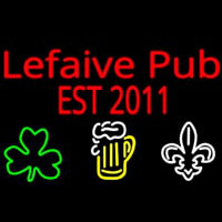 Custom Lefaive Pub Est 2011 Leuchtreklame