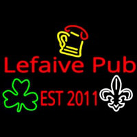 Custom Lefaive Pub Est 2011 Leuchtreklame