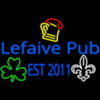Custom Lefaive Pub Est 2011 Leuchtreklame