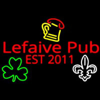 Custom Lefaive Pub Est 2011 Leuchtreklame