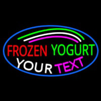 Custom Made Frozen Yogurt Leuchtreklame