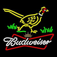 Custom Pheasant Budweiser Tie Crown Leuchtreklame